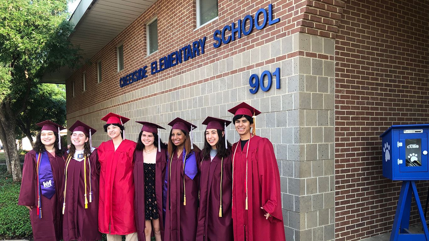 Graduation Parade at Creekside ES